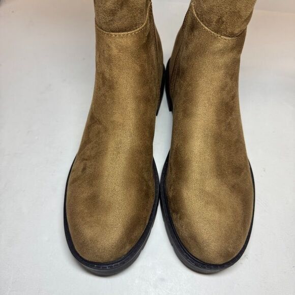 Nine West Women 7.5 M Dark Natural Brown Tread Over The Knee Riding Boots NIBHL1 - Picture 6 of 6